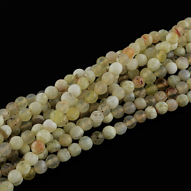 Natural Fire Crackle Agate Beads Strands, Dyed & Heated, Dyed, Faceted Round, More Size Available