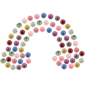 SUNNYCLUE 200Pcs DIY Natural Crazy Agate Beaded Stretch Bracelet Making Kits, Including 10 Colors Round Beads and Beading Elastic Thread