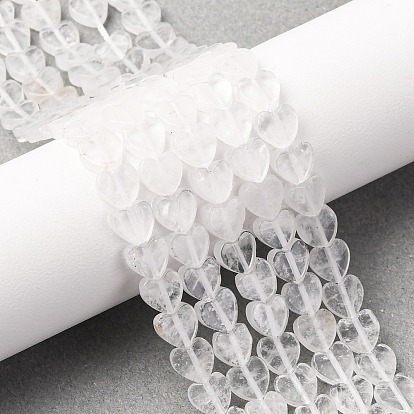 Природных кристаллов кварца бисер нитей, горного хрусталя, сердце