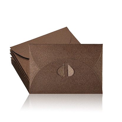 Sobres de papel mini en blanco perla de color retro, sobre de invitación de banquete de boda, sobre de regalo diy, sobres con cierre de corazón, Rectángulo