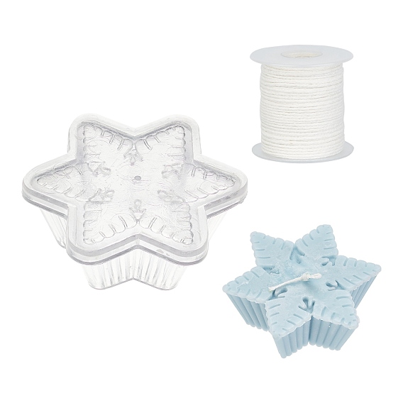 Candle Making Tool Sets, with Acrylic Candle Mold and Eco-Friendly Candle Wick