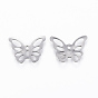 201 Stainless Steel Filigree Joiners, Butterfly