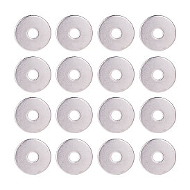 304 Stainless Steel Beads, Donut/Pi Disc