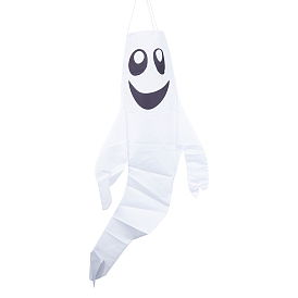 Polyester Windsock for Halloween, Outdoor Hanging, Ghost