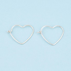 925 серьги из серебра из серебра, сердце