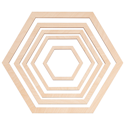 Деревянные рамки для макраме, изготовление шестиугольных украшений