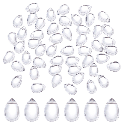 150 шт. прозрачные подвески-лэмпворк, слеза