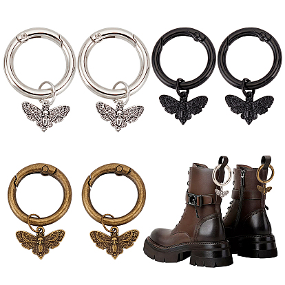 6 шт. 3 цвета подвески из сплава украшения, бабочка