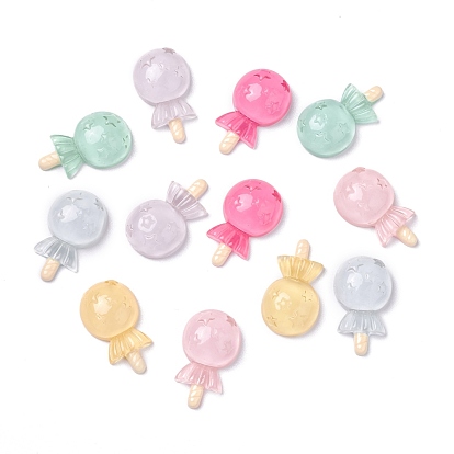 Resin Cabochons, Lollipop with Star