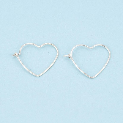 925 серьги из серебра из серебра, сердце