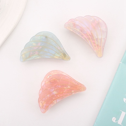 Wing Shape PVC Claw Hair Clips, Hair Accessories for Women & Girls