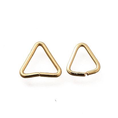 304 пряжки-треугольники из нержавеющей стали, соединитель быстрой ссылки, подходит для просверленных бусин, тесьма, обвязочные мешки