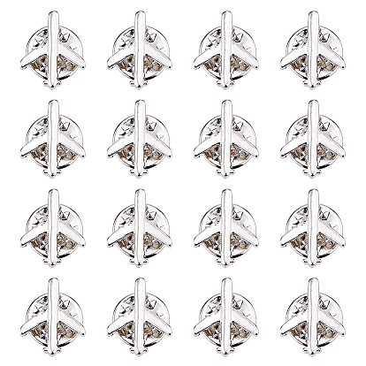 16 шт. броши в виде самолетов, булавки для лацканов из сплава для одежды рюкзака