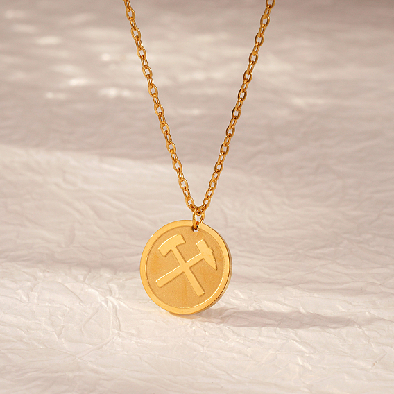 Стильное 304 ожерелье с подвеской в виде топора викингов из нержавеющей стали для ежедневного ношения женщинами