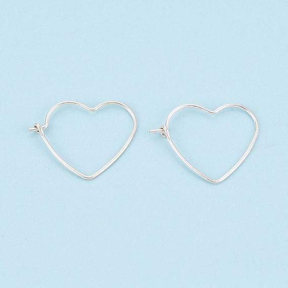 925 серьги из серебра из серебра, сердце