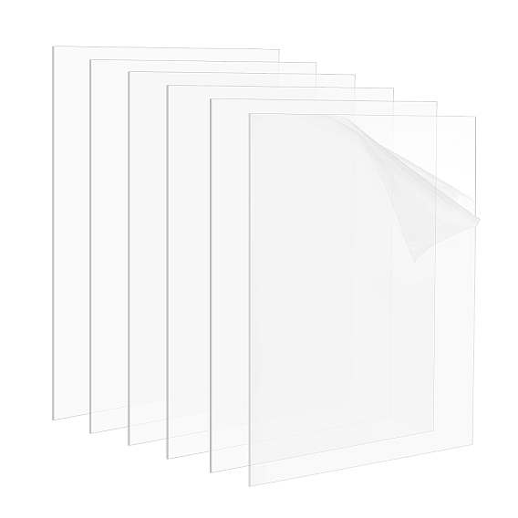 Transparent Acrylic for Picture Frame, Rectangle