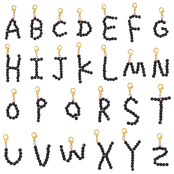 26акриловые подвесные украшения, Сплав с застежками когтя омара