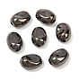 Perles acryliques opaques, plaqué gris anthracite