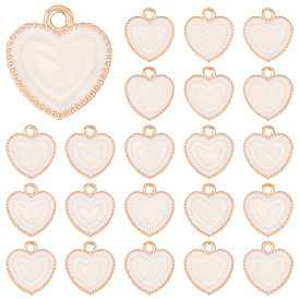 30 шт. Подвески из сплава эмали, шарма сердца