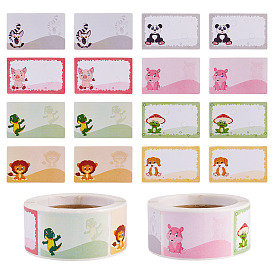 2рулоны самоклеящихся этикеток, наклейки с картинками, прямоугольная бумага рукописные именные бирки наклейки