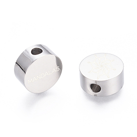 304 billes d'acier inoxydable, plat rond