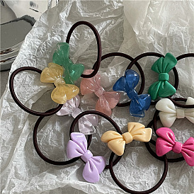 Jelly Plastic Butterfly Hair Tie - Cute, Summer, Ponytail Elastic.