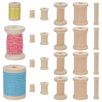 20 шт. 5 стили деревянные бобины, колонка