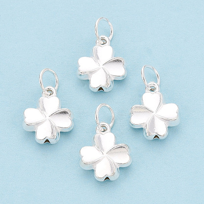 День святого патрика 925 подвески-клеверы из стерлингового серебра, подвески-трилистники с соединительными кольцами