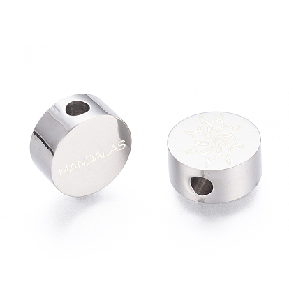 304 billes d'acier inoxydable, plat rond