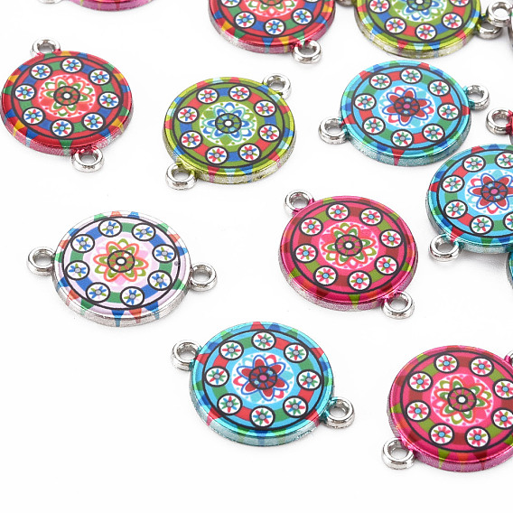 Печатные соединители звеньев сплава, с эмалью, плоско-круглые, платина