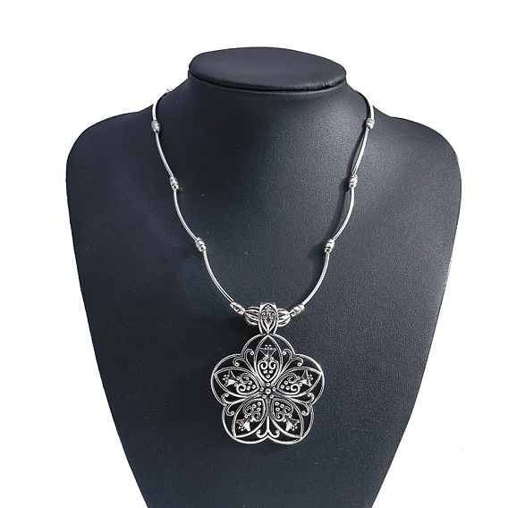 Ожерелья из сплава с подвеской в виде цветка мандалы в стиле бохо