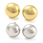 Латунные плоские круглые серьги-гвоздики с покрытием стойки, долговечный, без кадмия и без свинца