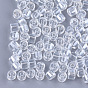 Glass Bugle Beads, Transparent Colours Luster, Round Hole