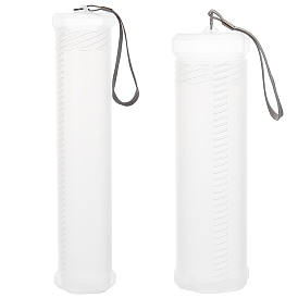 2шт. 2 варианты выдвижного пластикового чехла для кистей, длинная трубка держателя кисти, колонка