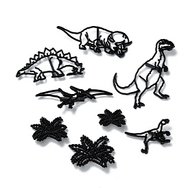 8Pcs Dinosaur Theme Food Grade Plastic Cookie Cutter Set, Bakeware Tools