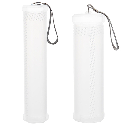 2шт. 2 варианты выдвижного пластикового чехла для кистей, длинная трубка держателя кисти, колонка