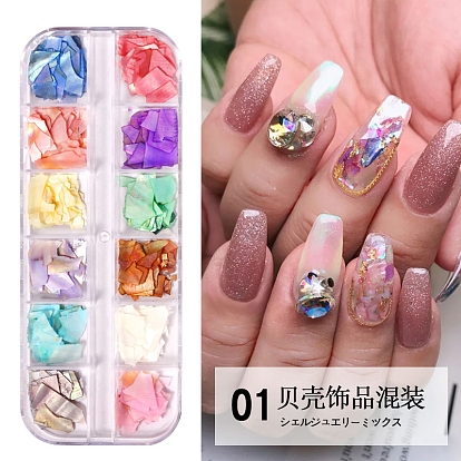 Shell Slices, Manicure Nail Art Decoration Accessories