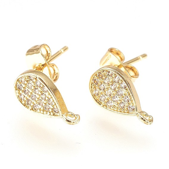 Изделия из латуни, с петлей, цирконий, без свинца, без кадмии и без никеля, слеза