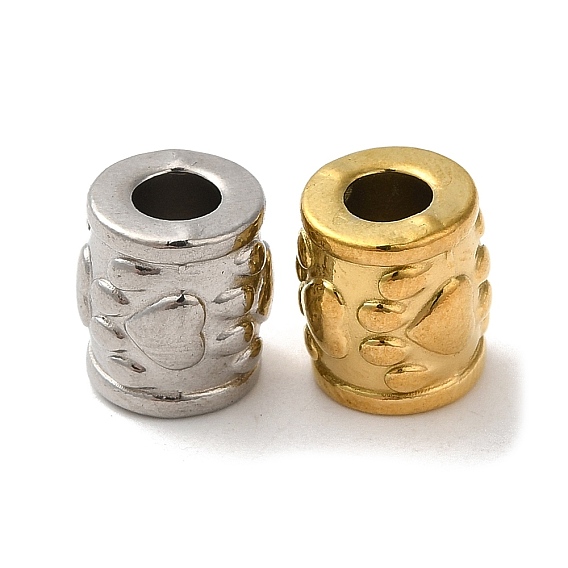 304 из нержавеющей стали бусы, колонке с сердцем