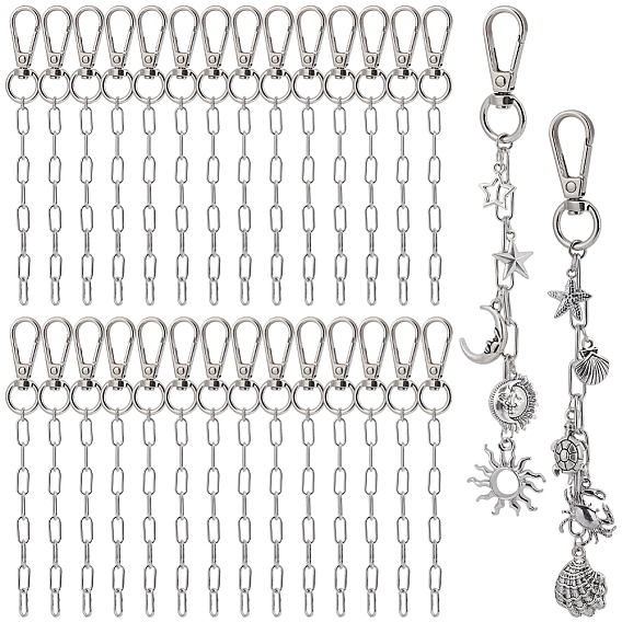 30 поворотные застежки из сплава шт., с железными цепочками