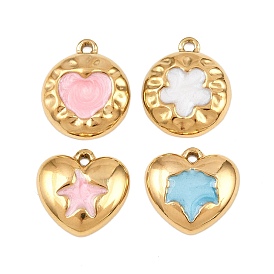 304 нержавеющей стальной эмали подвески, ионное покрытие (ip), реальный 18 k позолоченный