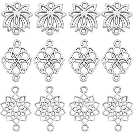 90шт 3 стили подвески из сплава в тибетском стиле, ссылки цветок лотоса