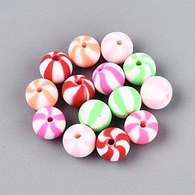 Бусины из полимерной глины , круглые