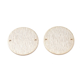 Brass Link Connectors, Cadmium Free & Lead Free, Long-Lasting Plated, Flat Round