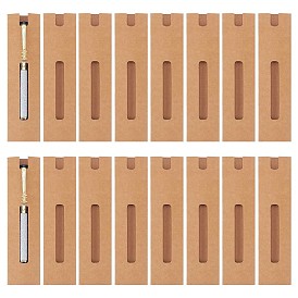 Pochettes d'emballage pour stylos en papier, porte-stylos à enfiler, fournitures scolaires de bureau