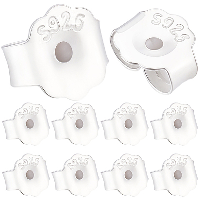 6 пары 925 серьги-гвоздики из стерлингового серебра, с печатью 925