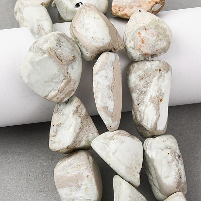 Натуральные варицитовые бусины, самородки