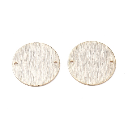 Brass Link Connectors, Cadmium Free & Lead Free, Long-Lasting Plated, Flat Round
