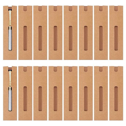 Pochettes d'emballage pour stylos en papier, porte-stylos à enfiler, fournitures scolaires de bureau