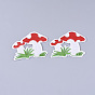 Computerized Embroidery Cloth Iron on/Sew on Patches, Appliques, Costume Accessories, Mushroom